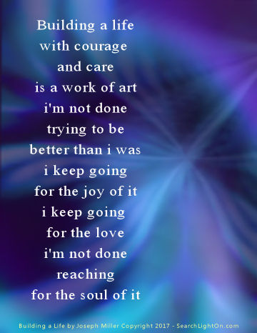 building a life poem